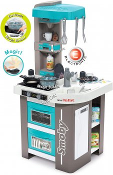 Smoby Tefal Studio Bērnu Rotaļu Spēļu Virtuve ar Piederumiem 28 gab. | Toy Kitchen Set For Children with Accessories