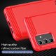 Samsung Galaxy A13 5G (SM-A136) 1.8mm Carbon Fiber TPU Protective Case Cover, Red