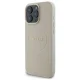 Чехол Guess для iPhone 16 Pro Max Grained Ring MagSafe, бежевый