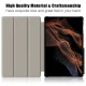 Samsung Galaxy Tab S9 Ultra (SM-X910, SM-X916B) Tri-fold Stand Design Leather Case Cover, Grey | Чехол...