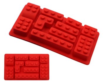 Silikona Forma Veidne LEGO Klucīšu Formā Šokolādei, Ledum un Cepšanai | Silicone Mold in the Shape of LEGO Bricks