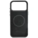 Audi R8 Genuine Leather MagSafe vāciņš priekš iPhone 18 Pro Max / 17 Pro Max, melns/sarkans