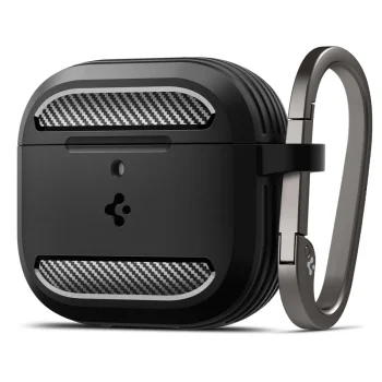 Чехол Spigen Rugged Armor для AirPods 4, черный