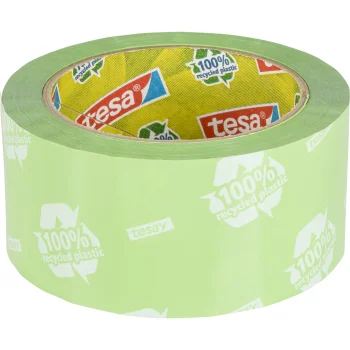 Упаковочная клейкая лента Tesa Tesapack eco&strong, 50 мм x 60 м, зеленая