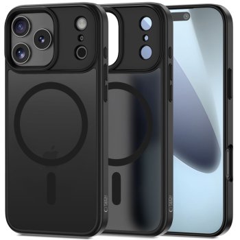 Tech-Protect iPhone 17 Pro Max vāciņš Matt MagSafe, melns