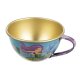 Mermaid Tin Tea Set for Kids, 9-Piece Pretend Play Toy with Carry Case