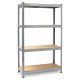Plonos PL-700 Metal Storage Shelving Unit Set, 2 pcs, 150 x 75 x 30 cm