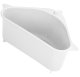 Corner Kitchen Sink Organizer with Suction Cup, White
