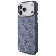 Guess 4G Triangle Logo MagSafe vāciņš iPhone 17 Pro Max - zils un zelta | Phone Case Cover Blue And Gold