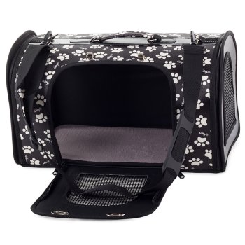 Pet Carrier Bag for Dogs and Cats, 44 cm, Black