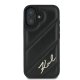 Apple iPhone 16 6.1\" Karl Lagerfeld Quilted Signature Case Cover, Black | Telefona Maciņš Vāks Apvalks Bampers