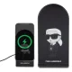 Karl Lagerfeld Ikonik MagSafe 15W salokāms 2in1 bezvadu lādētājs, melns