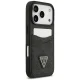 Guess 4G nauble Card Triange vāciņš iPhone 18 Pro un 17 Pro, melns