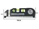 Laser Level with 2.5m Tape Measure and USB Charging, 3 Modes, Black