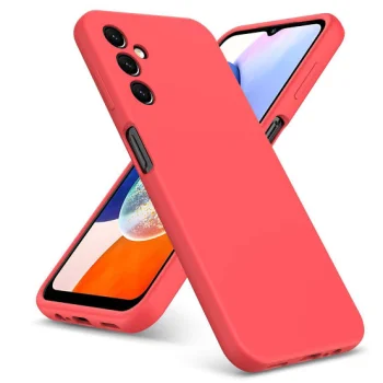 Samsung Galaxy A37 (SM-A376E/DS) Matt Silicone Color Case Cover, Red | Silikona Vāciņš Maciņš Apvalks Bampers