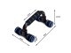 Pompju rokturi treniņiem, ergonomiski, maksimālā slodze 200 kg, zili