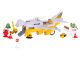 Kids Toy Transport Cargo Transporter Aircraft Airplane + 6 Construction Cars