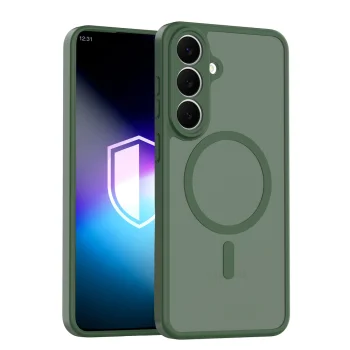 3mk Misty MagCase vāciņš priekš Samsung Galaxy S26 FE, zaļš