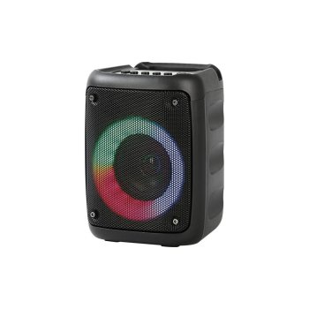 Портативная Bluetooth колонка Rebeltec Stage 180, 18 Вт, Караоке, RGB, черная