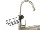 Steel Kitchen Dish Sponge Sink Organiser with Steel Tap Shelf