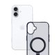 3Mk Protection Smoke Case Mag&Stand for Apple iPhone 16 Plus Transparent