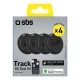 SBS Track My Dual universāls lokators 4 gab. komplekts, melns