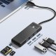 Orico PAPW3AT-C3 USB-C centrmezgls ar 3x USB-A 3.0 un karšu lasītāju, 0.15m, Melns