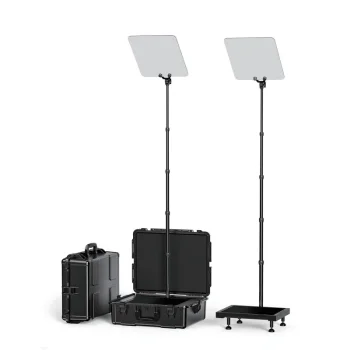 Prezidentālais teleprompteris Desview TP300 ar 19" monitoru un transportēšanas koferi