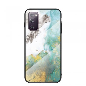 Samsung Galaxy S20 FE / S20 Lite Marble Grain Pattern PC Case Cover, Flying Pigeon | Telefona Vāciņš Maciņš Bampers Apvalks