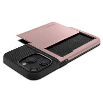 Чехол Spigen Slim Armor CS для iPhone 15 Pro Max, розовый