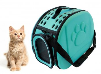 Soma Dzīvnieku (Kaķu, Suņu, Trušu utt.) Pārvadāšānai Transportēšanai, Tirkīzs | Carrying Bag for Animals