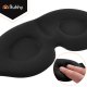 Ruhhy 3D Sleep Mask with Memory Foam, Black