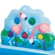 Intex 57161 Inflatable Water Play Center with Slide, Blue