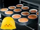 Silicone Oven Mitt Pot Holder Chicken, Heat Resistant, Yellow