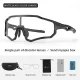 Rockbros 10181 Photochromic Cycling Glasses UV400, Black