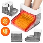 Elektriskais pēdu sildītājs ModernHome ar pulti, 10 sildīšanas līmeņi, tumši pelēks