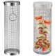 BBQ Grill Basket for Vegetables and Meat, 20 cm, Silver