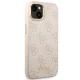 Guess iPhone 13 / 14 / 15 Case 4G Vintage Gold Logo, Pink
