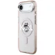 Чехол Karl Lagerfeld IML Choupette Sketch Logo MagSafe для iPhone 17 Air, Розовый