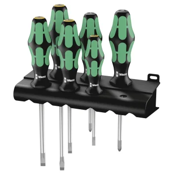 Набор отверток Wera 334/355/6 Kraftform Plus Lasertip, 6 предм.