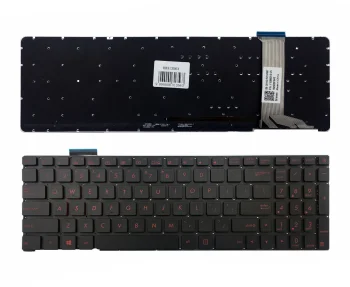 Asus G551 / G552 sērijas klaviatūra ar apgaismojumu, melna
