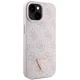 Чехол Guess Crossbody 4G Metal Logo для iPhone 15 Plus, розовый