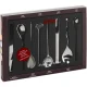 Набор кофейных ложек Alessi MSPOONSET, 8 разных дизайнов