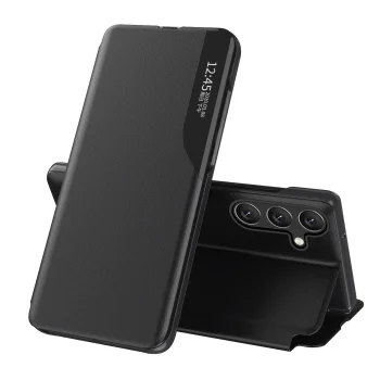 Eco Leather View telefona vāciņš Samsung Galaxy A26 Black | Case