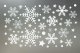 Christmas Snowflake Window Clings 48pcs Holiday Decorations