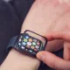 Hibrīda aizsargstikls Wozinsky Watch Glass priekš Apple Watch 44mm, melns