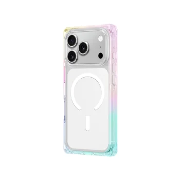 AmazingThing iPhone 17 Pro Max vāciņš Omni MagSafe, caurspīdīgs ar varavīksnes efektu
