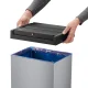 Hailo Big-Box Swing XL atkritumu tvertne ar šūpojošu vāku, 52 l, sudraba