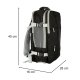 Anti-Theft Waterproof Backpack Bag Rucksack with USB Charging Port (45x16x28 cm), Black