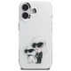 Чехол Karl Lagerfeld IML Aquarelle Karl & Choupette для iPhone 16, белый